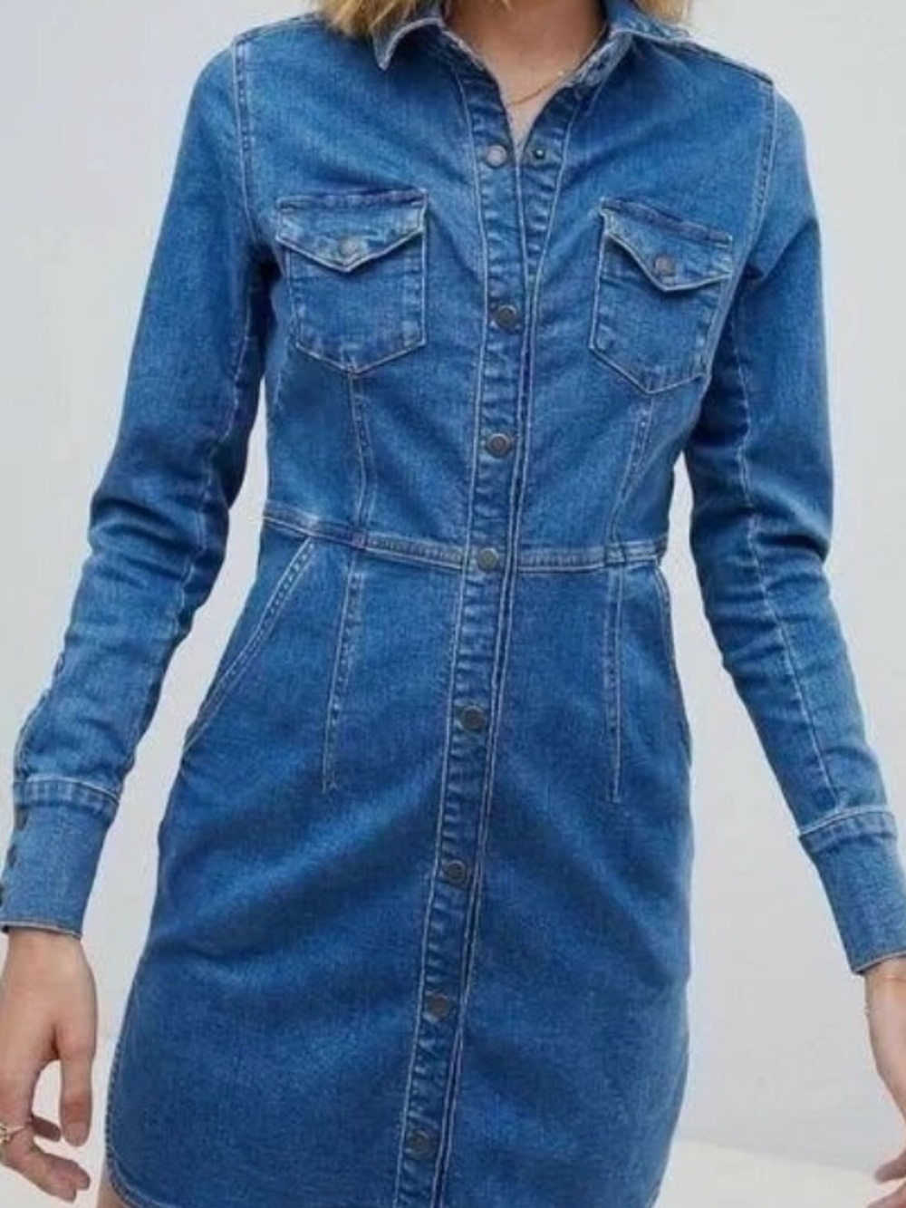 Free People Dynamite Denim Dress